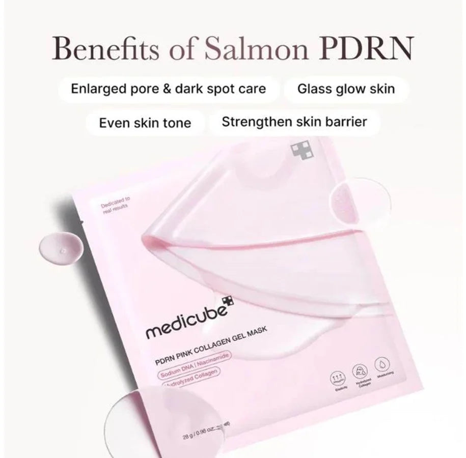 medicube - PDRN Pink Collagen Gel Mask – Elasticity, Hydration & Wrinkle Care