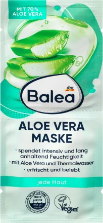 Balea, Face mask aloe vera (2x8 ml), 16 ml – Glamorofy