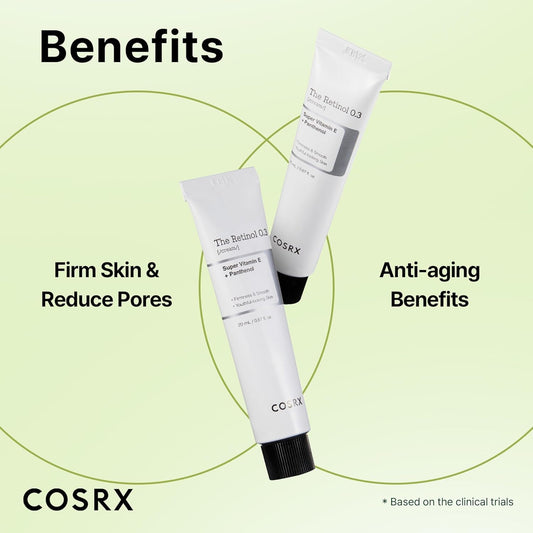 COSRX - Retinol 0.3 Face Cream – Intensive Anti-Aging & Skin Renewal Treatment