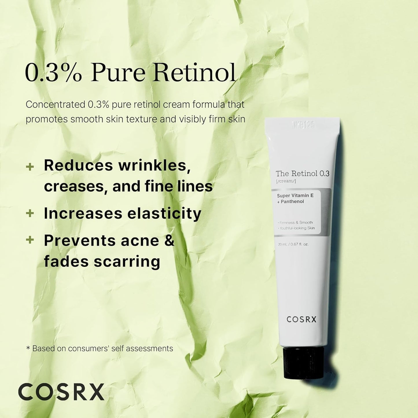 COSRX - Retinol 0.3 Face Cream – Intensive Anti-Aging & Skin Renewal Treatment