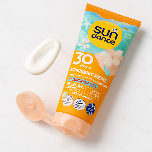 Sundance Sunscreen face with tropical scent, island breeze, SPF 30, 100 ml