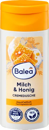 Balea Milk & Honey Travel-Size Cream Shower Gel 50 ml