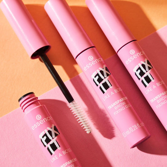 Essence - Fix It Like A Boss Transparent Brow Fixing Gel – Ultra Strong Hold & Laminated Look