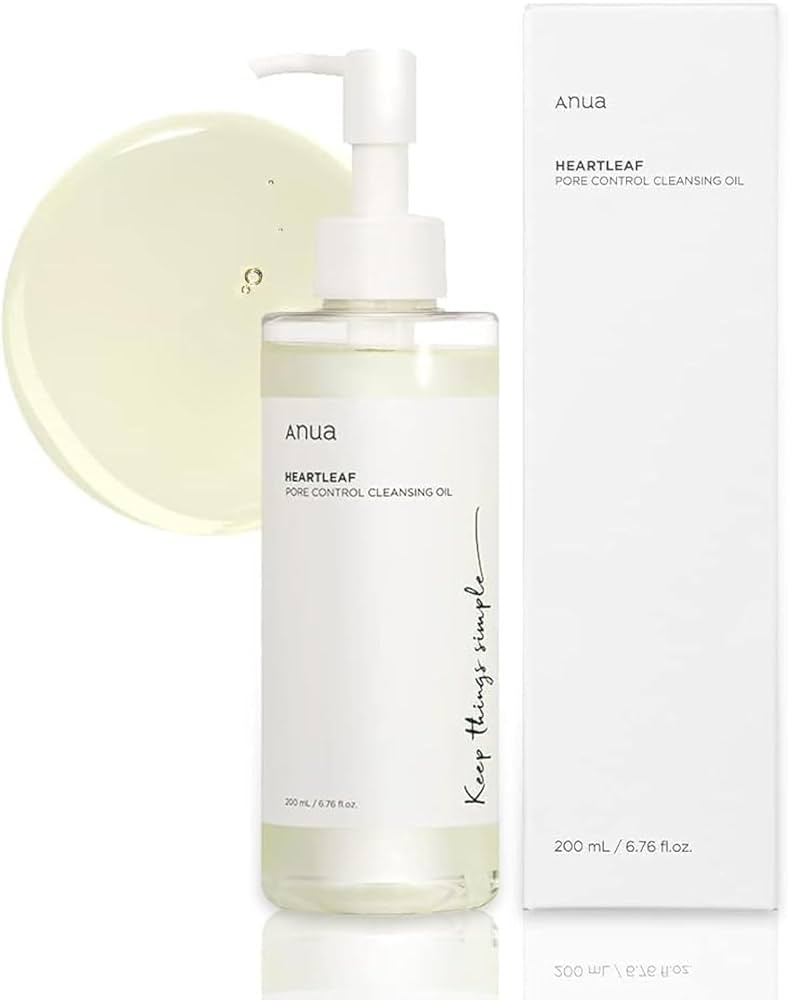 Anua - Heartleaf Pore Control Cleansing Oil – Gentle, Non-Comedogenic Makeup Remover for Acne-Prone Skin