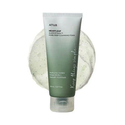 Anua - Heartleaf Quercetinol Pore Deep Cleansing Foam – Purifying, Anti-Acne Cleanser for Clear Skin