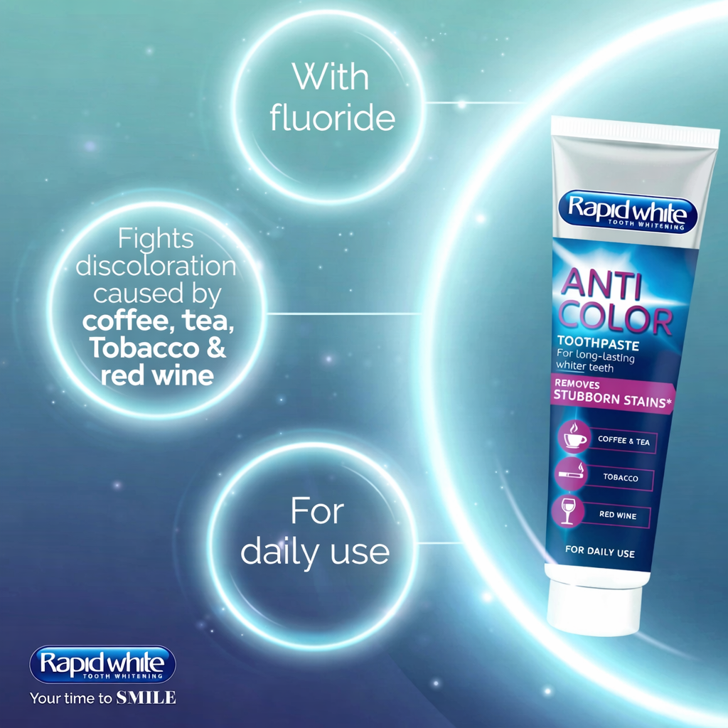 Rapid White Anti-Color Toothpaste, 75 ml