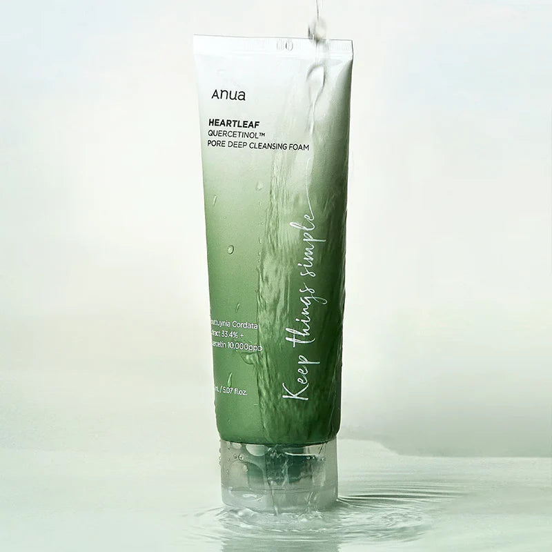 Anua - Heartleaf Quercetinol Pore Deep Cleansing Foam – Purifying, Anti-Acne Cleanser for Clear Skin