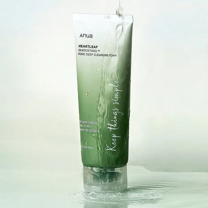 Anua - Heartleaf Quercetinol Pore Deep Cleansing Foam – Purifying, Anti-Acne Cleanser for Clear Skin