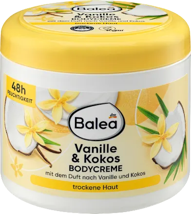 Balea Vanilla & Coconut Body Cream – Deep Moisturizing Skin Care