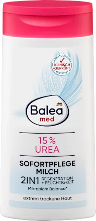 Balea Med 2-in-1 Instant Care Milk with 15% Urea – Deep Hydration for Dry, Sensitive Skin 250 ml