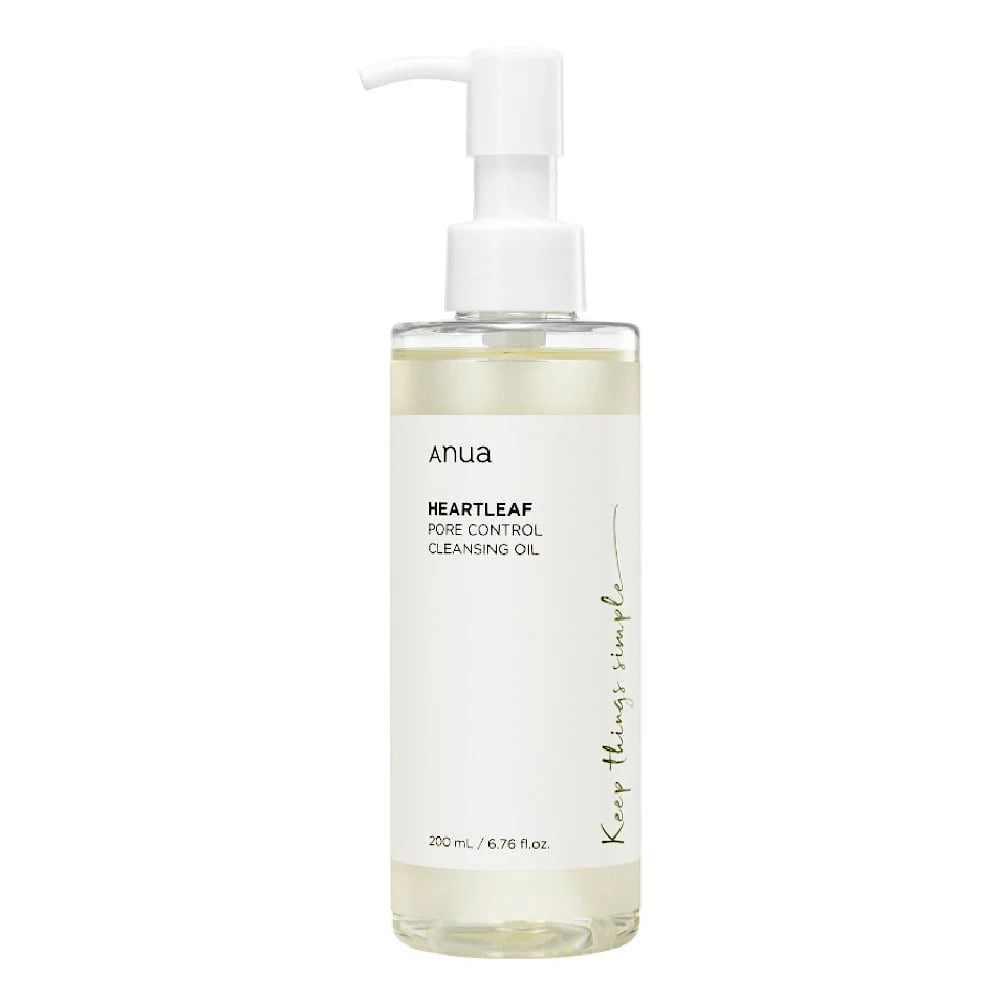 Anua - Heartleaf Pore Control Cleansing Oil – Gentle, Non-Comedogenic Makeup Remover for Acne-Prone Skin