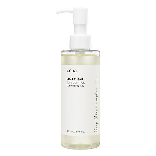 Anua - Heartleaf Pore Control Cleansing Oil – Gentle, Non-Comedogenic Makeup Remover for Acne-Prone Skin