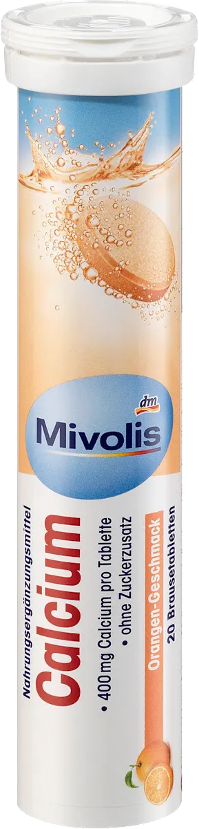 Mivolis Calcium Effervescent Tablets – 20 pcs (82 g)
