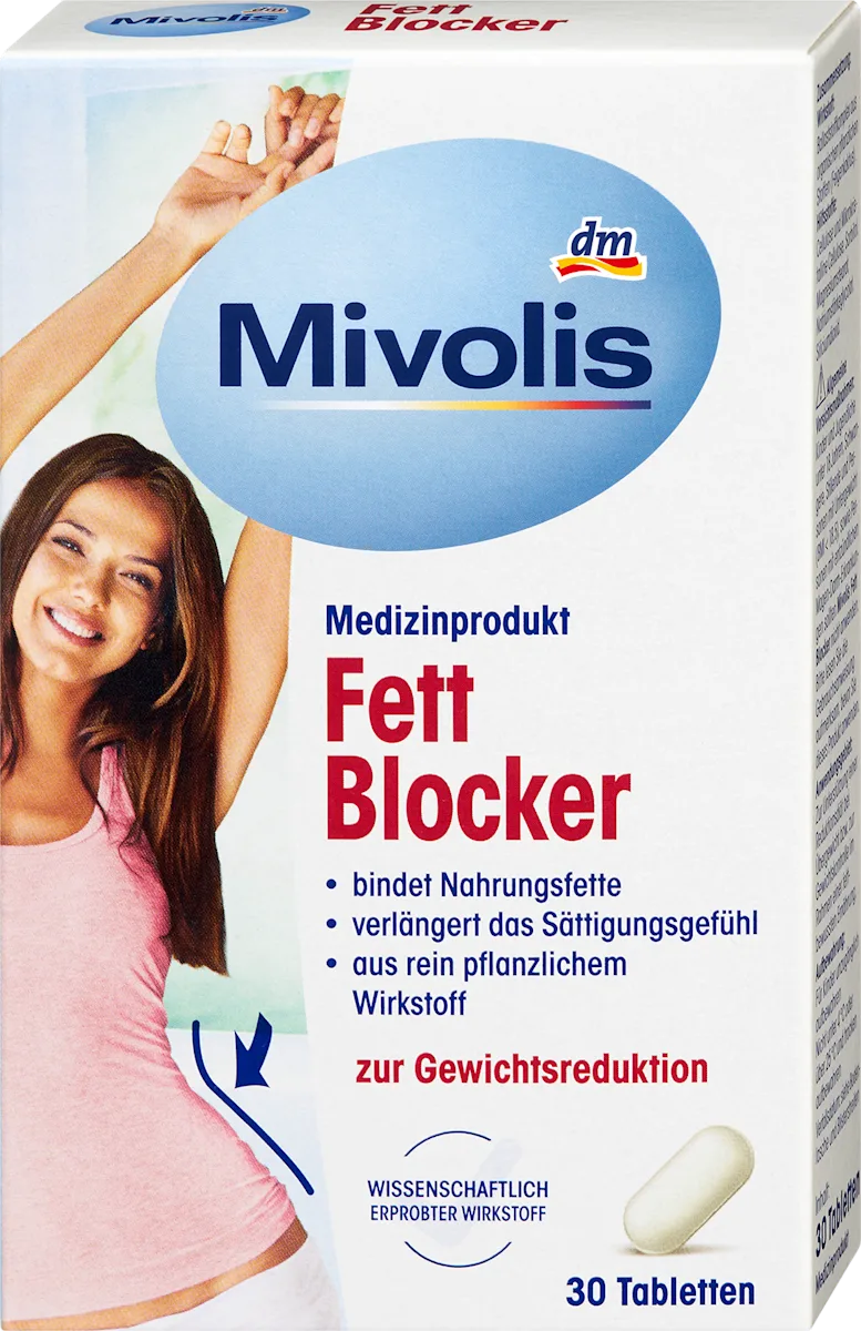 Mivolis Fat Blocker Tablets, 30 tablets