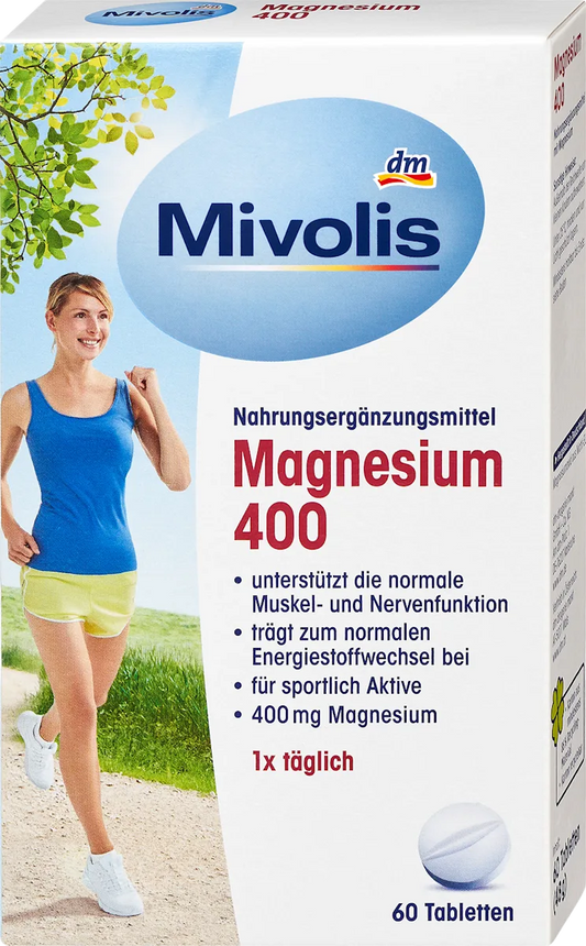 Mivolis Magnesium-400 Tablets – 60 Tablets