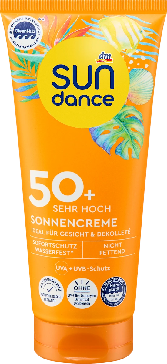 SUNDANCE Sunscreen Face SPF 50+ – 100ml | High Protection, Non-Greasy, Vegan & Water-Resistant, Made in Germany
