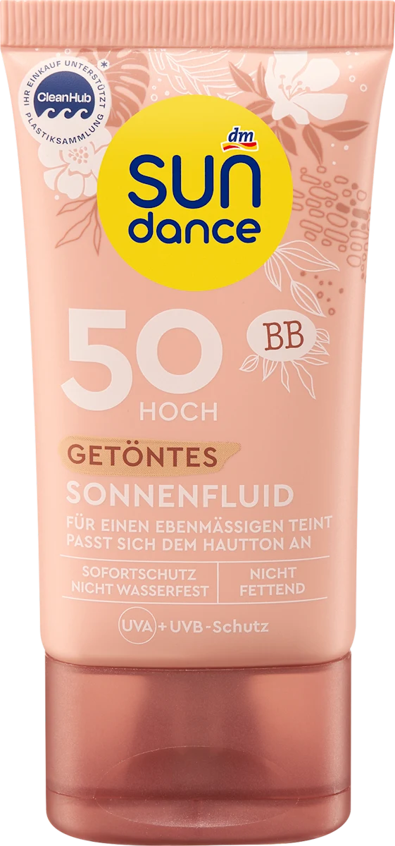 SUNDANCE Tinted Sun Fluid SPF 50 – 50ml | BB Formula with High UV Protection, Lightweight & Vegan, Made in Germany